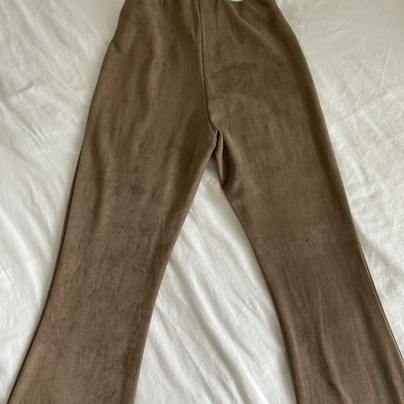 HoneyBum Tan Flare Pants - Picture 3 of 5